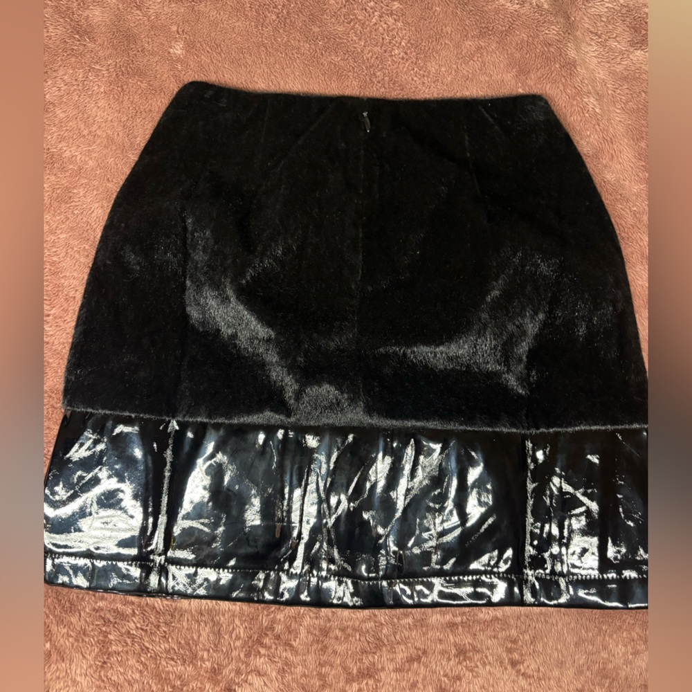 Rehab Luxe Black Faux Fur Jacket - Picture 4 of 8